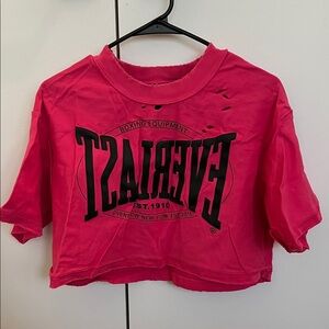 Everlast x Overthrow Boxing NYC Bright Pink Graphic Tee